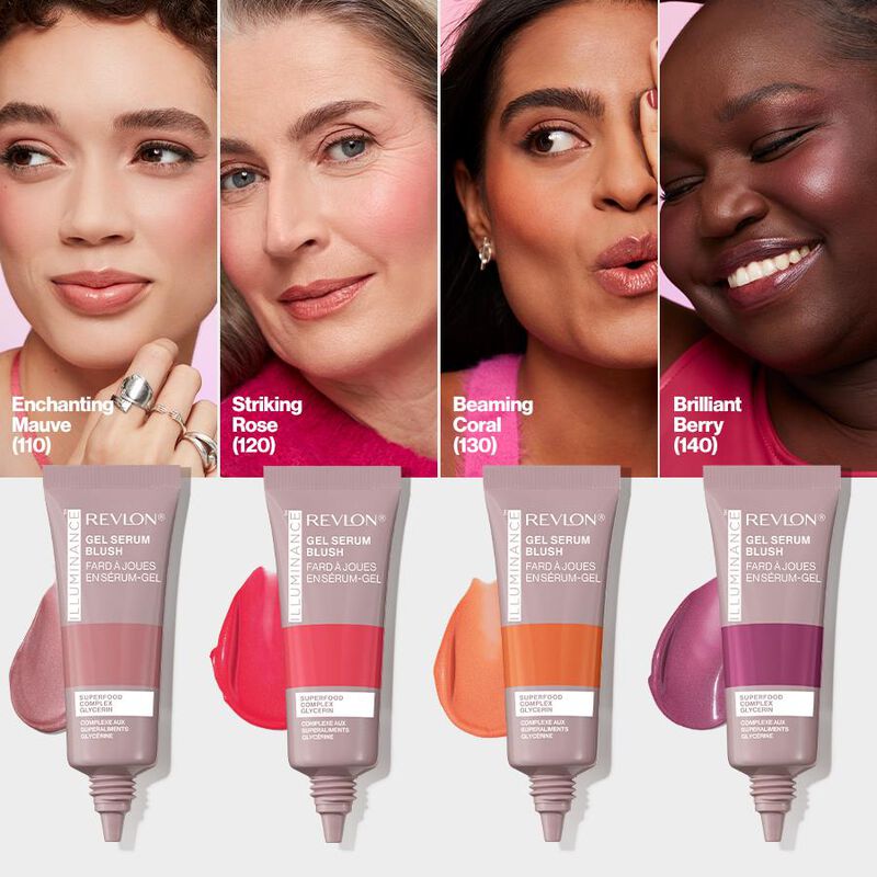 Revlon Illuminance Gel Serum Blush Beaming Coral image number 1